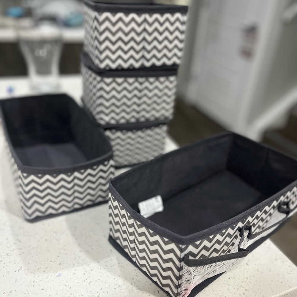 Drawer organizer foldable 5 piece